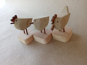 Set Pollitos de Madera