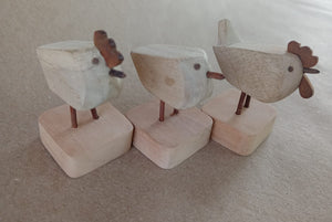 Set Pollitos de Madera
