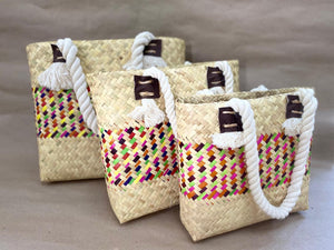 Bolso Grande de franja colorida