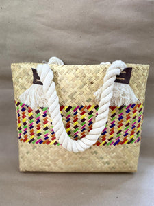 Bolso Grande de franja colorida